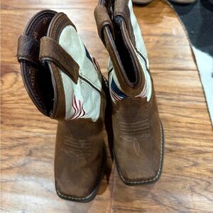 Durango Kids Boots in Brown and Cream